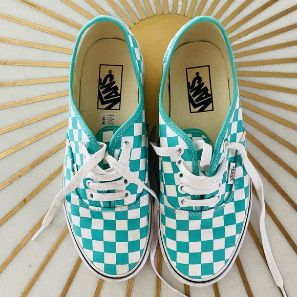 Vans Authentic Checkerboard in Waterfall and White Check - Picture 3 of 10